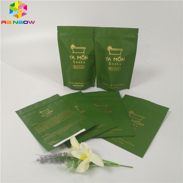 Body Scrub Cream MOPP VMPET Stand Up Packaging Bags