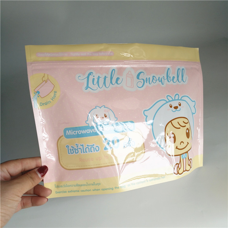 Kantong Sterilizer Uap Microwave Laminasi Pencetakan Gravure