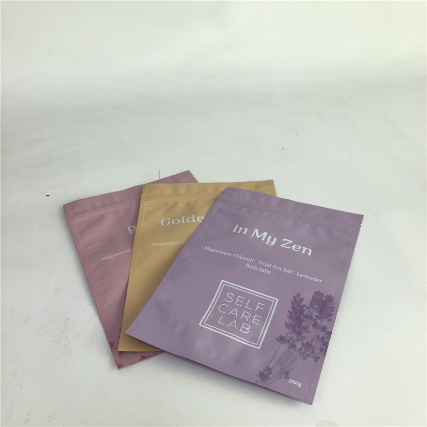 SGS Laminated OPP Stand Up Foil Bag Untuk Garam Mandi