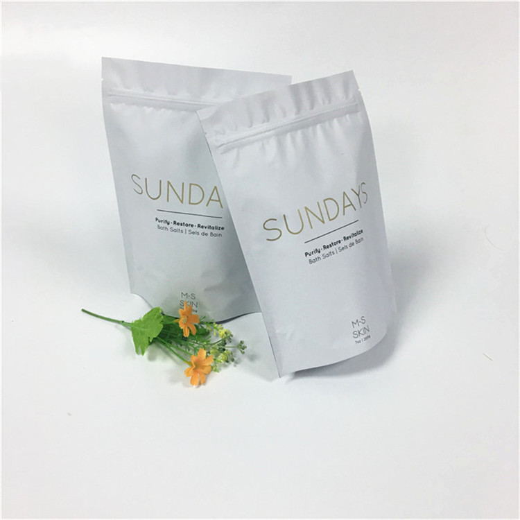 Stand Up Packaging Bags untuk Bath Salts Body Scrub Packaging Bags