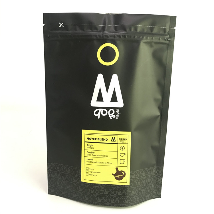 Custom Printed Matte Aluminium Foil Stand up Bags dengan Zipper Mylar Bags