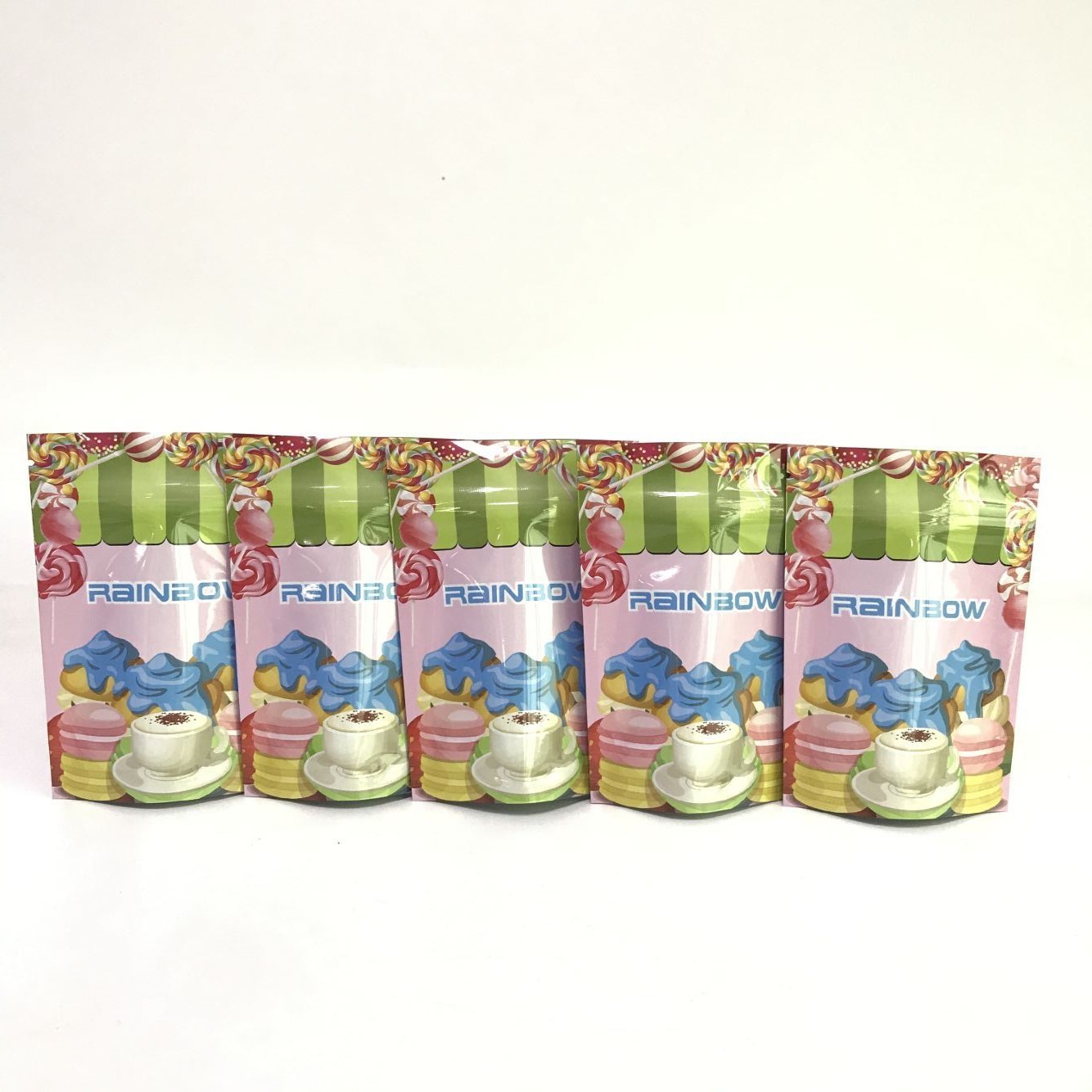 Tas Kemasan Makanan Digital printing Aluminium Foil Stand up Bags untuk Kemasan Makanan Ringan