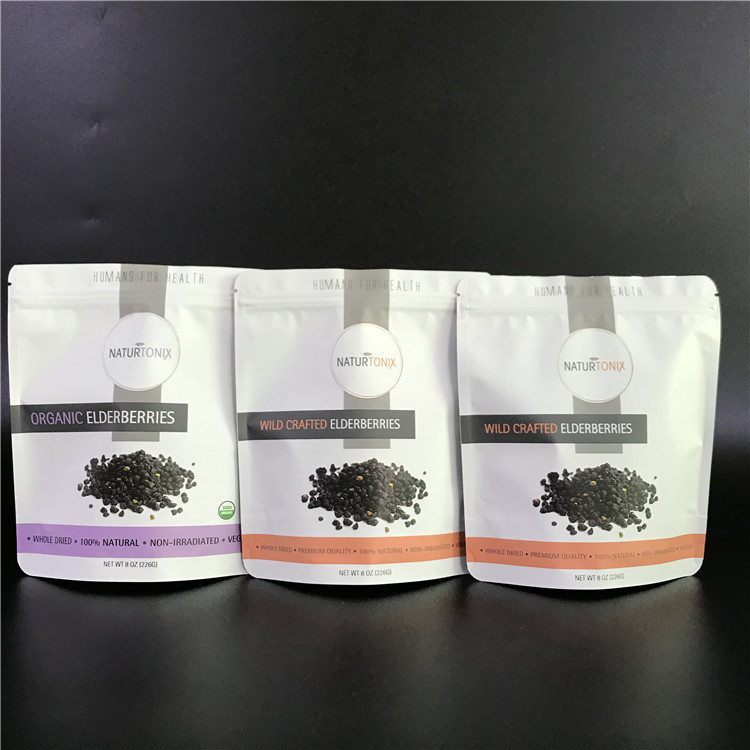 Tas Aluminium Foil Pouch Disesuaikan dengan Logo Mylar Bags dengan Zipper