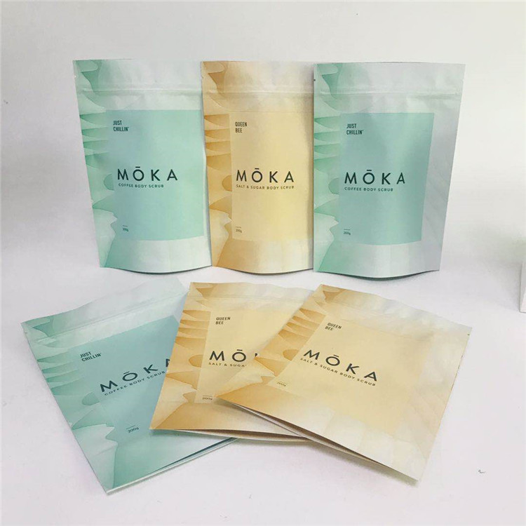 Tas Kemasan Digital Printing Bau Bukti Matte Aluminium Foil Bags dengan Zipper