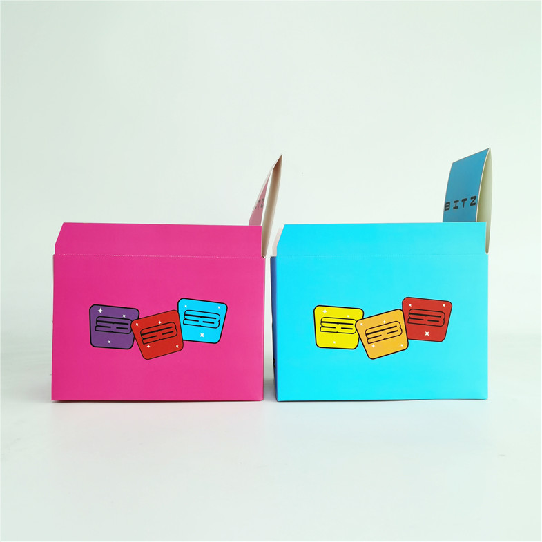 Kotak Kertas Cetak Kustom Kotak Kertas Tampilan Karton Bergelombang Kue Cokelat