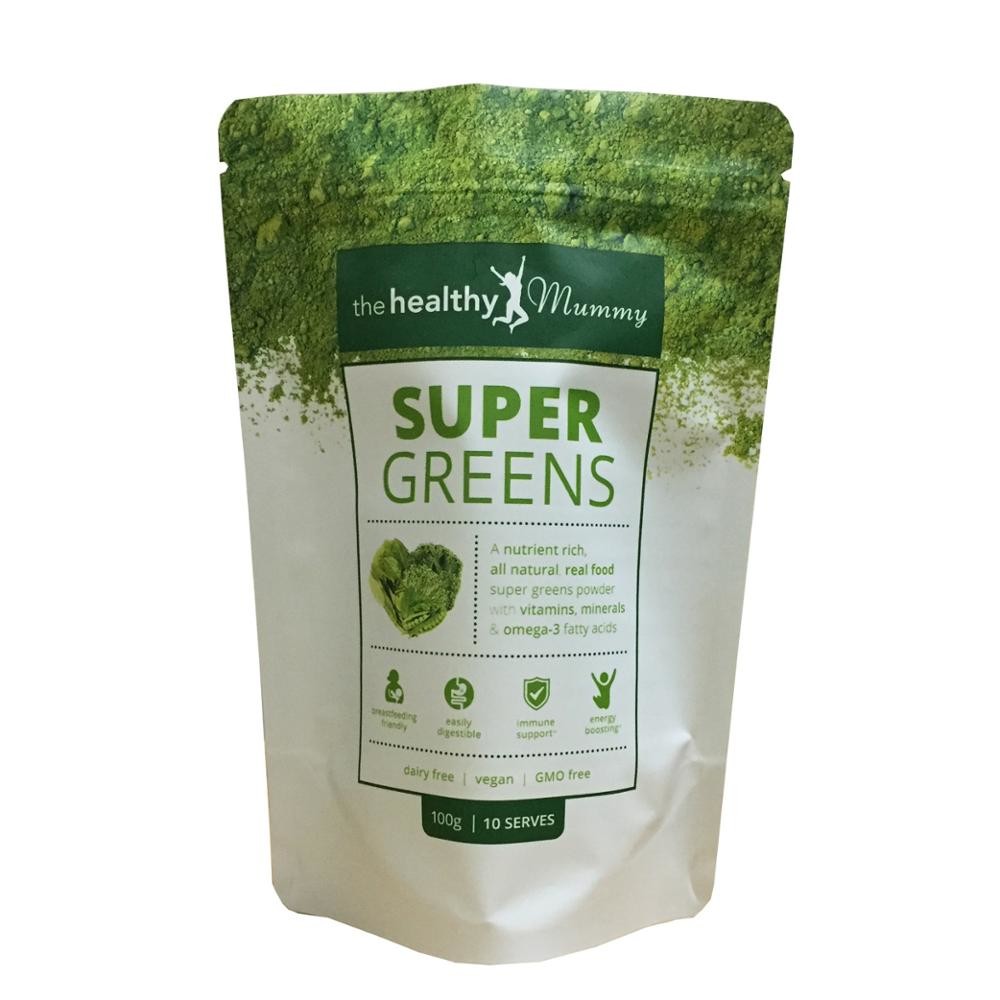 Kantong Teh Kemasan Ritsleting Panas Segel Plastik Kustom Aluminium Foil Kantong Teh Kosong