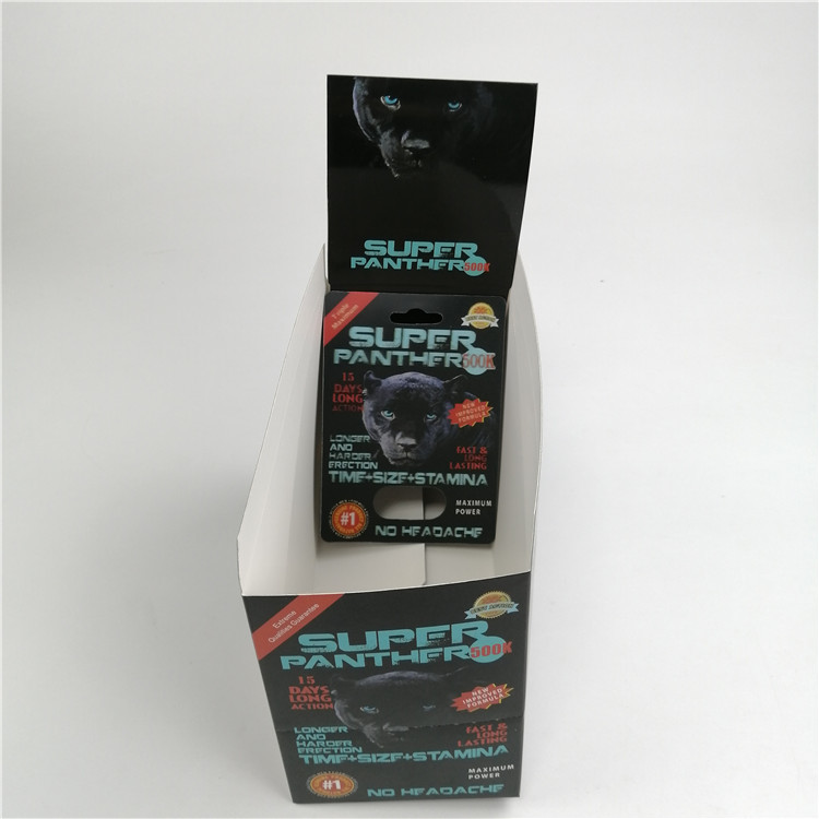 Pil Peningkatan Pria Rhino 3d Sex Pill Packaging Blister Card 600k 700k Kartu Lenticular