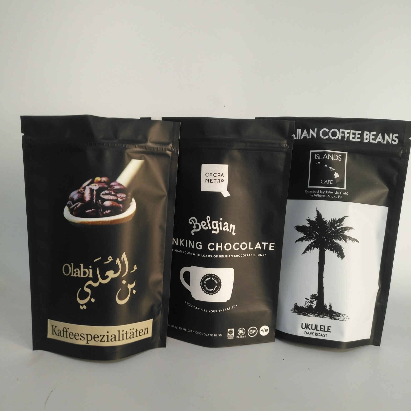 Matt Gold VMPET 300g Aluminium Foil Zipper Bag 100mircon