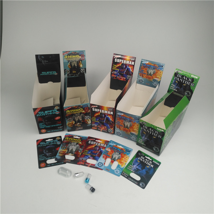 SGS 200mic 3d Blister Card Untuk Pil Pria 500K 600k