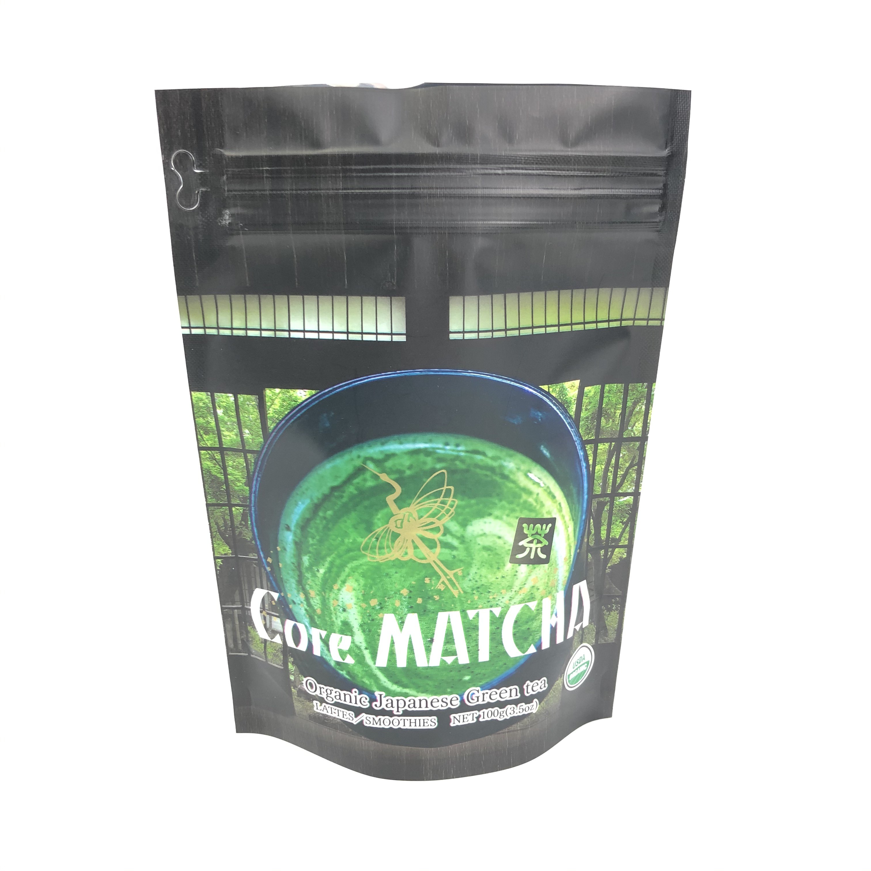 MOPP Resealable Stand Up Pouch 120 Microns Untuk Teh Hijau