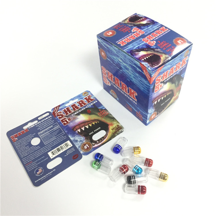 USA Market Sex Pills Paper Blister Card Pakcgaing Untuk Rhino 7 / Rhino 69 / Tiger / Black Mamba Pills