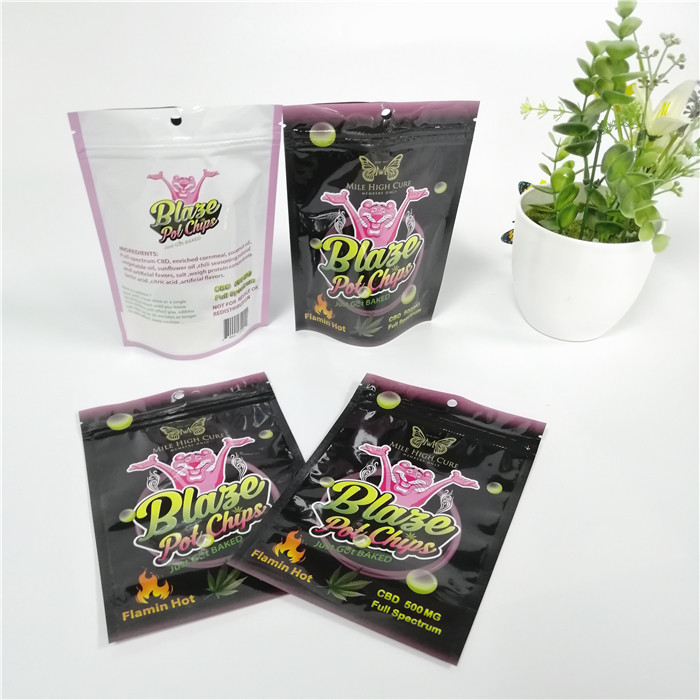 Gummies Weed 90micron Foil Laminated Packaging Bag CMYK