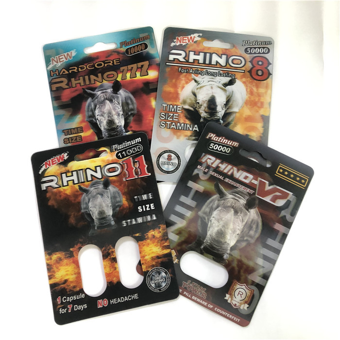 89x127mm Magnum 24K 3d Blister Card Untuk Pil Peningkatan Seksual