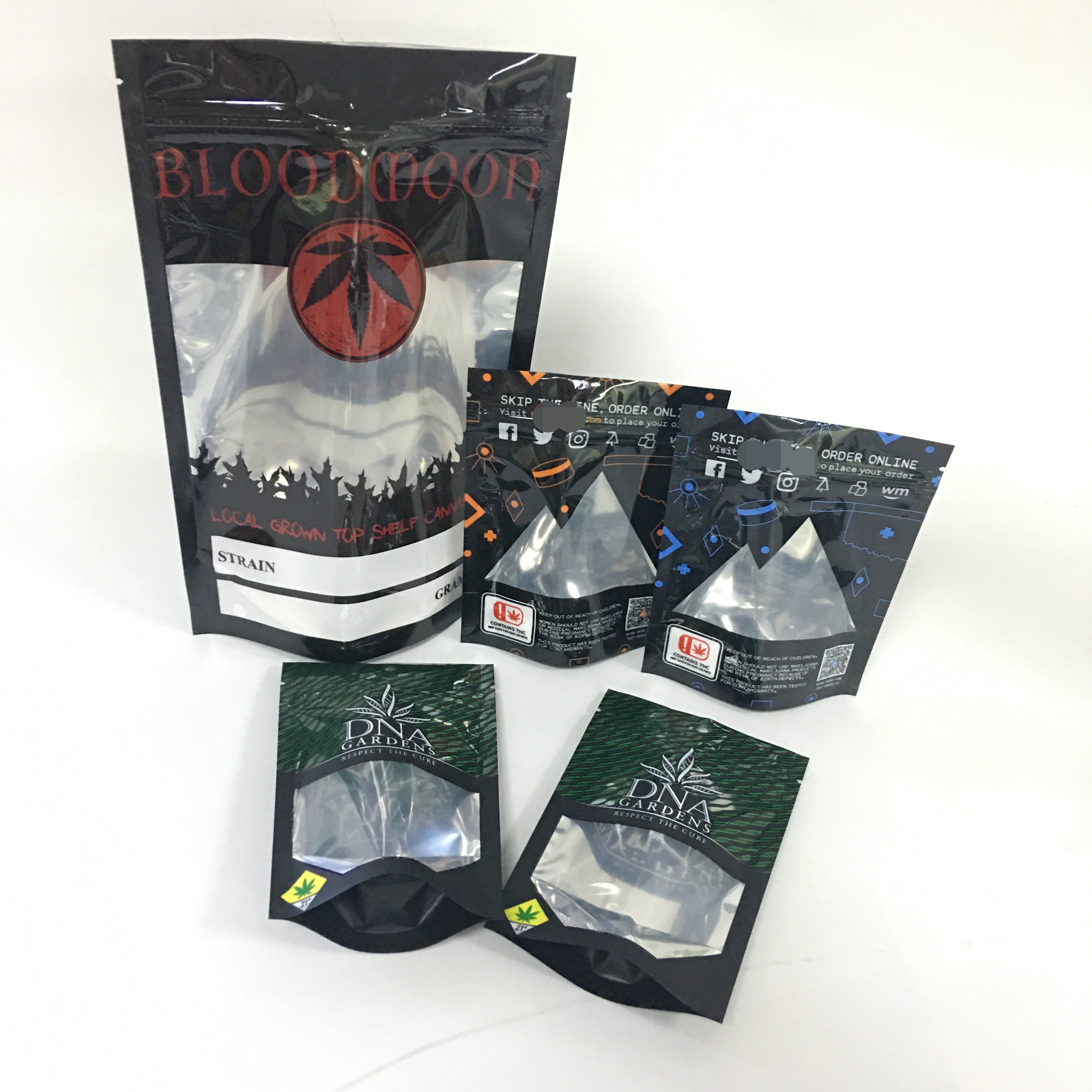 Bubuk CMYK 120micron Reusable Aluminium Foil Pouch Cbd Gummy