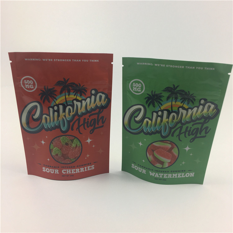 Cookies 3.5g VMPET 100micron Weed Stand Up Pouch Untuk CBD