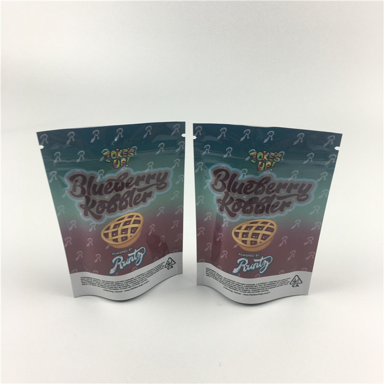 Mylar 7g 3.5g 14g 100 mikron Tas Kemasan Gulma Plastik