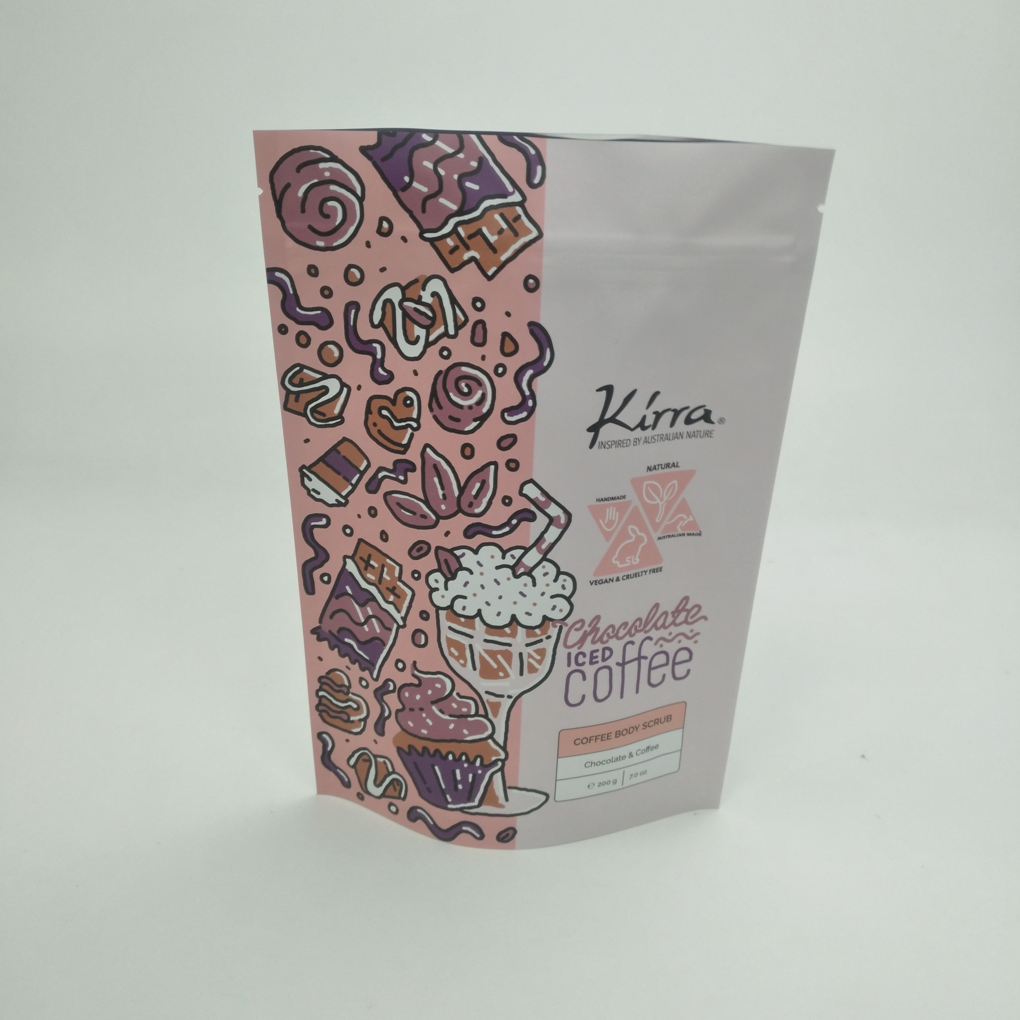 Bolsa Matt Film MOPP VMPET Kantong Stand Up yang Dapat Ditutup Kembali Untuk Doypack Kacang