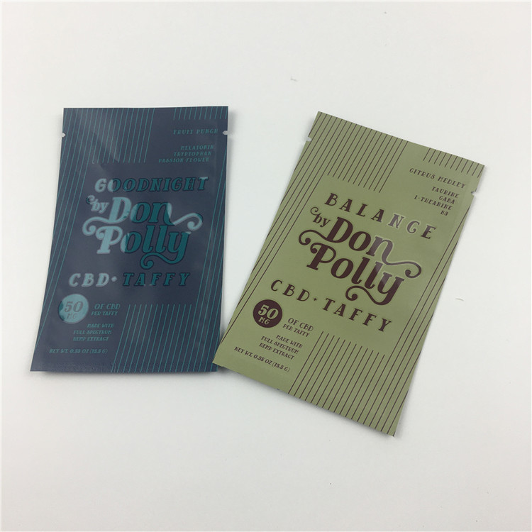 Plastik UV Printing Foil Mylar Ziplock Stand Up Pouches With Window