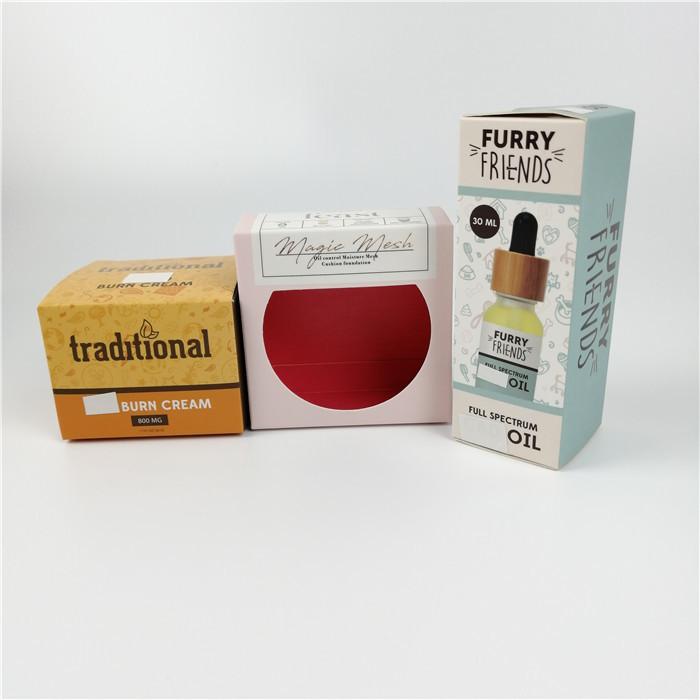 Hot Stamping Cardboard Cookies Kotak Kertas Cetak Kustom dengan Logo Pribadi