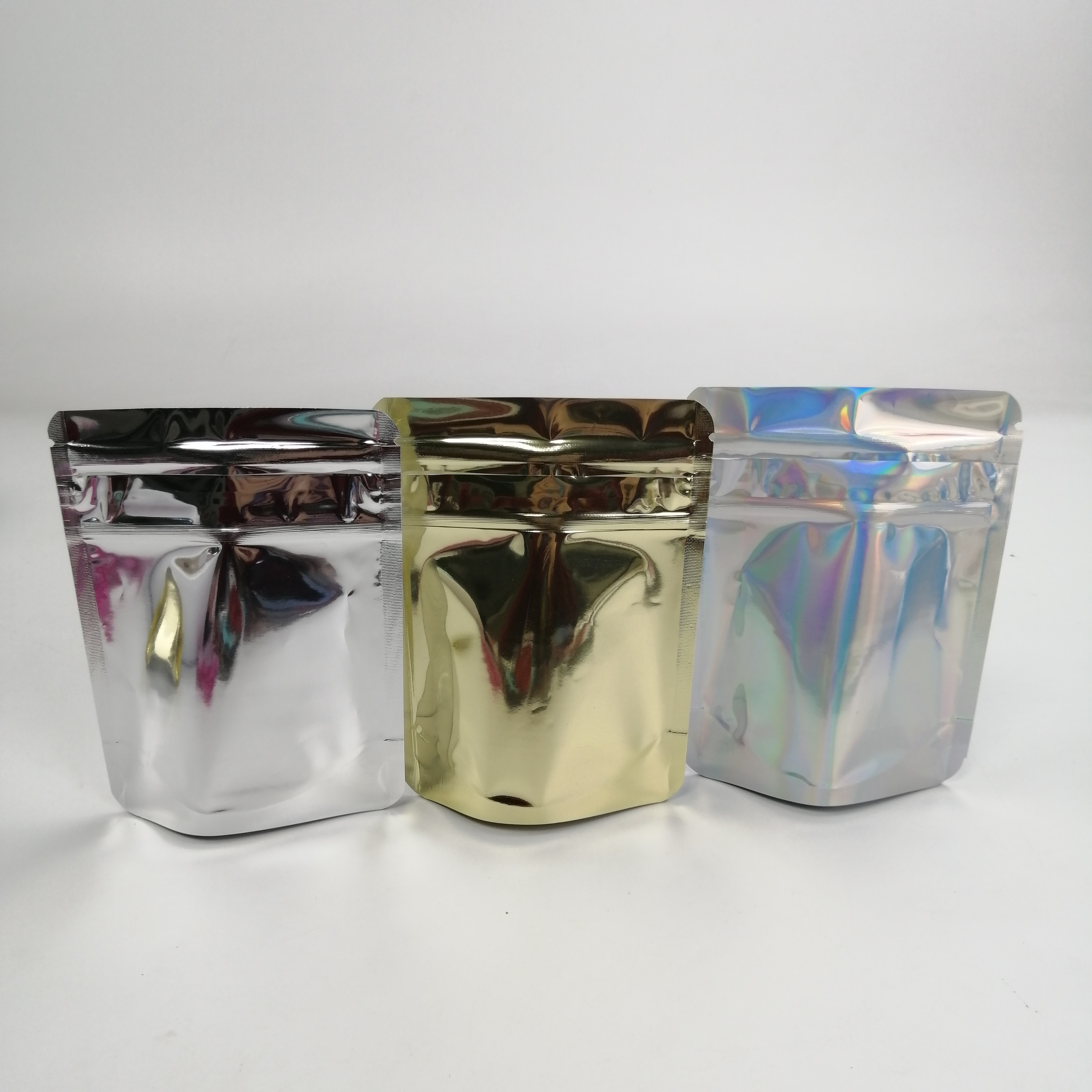 Mylar Stand Up Sugar Plastic Pouches Packaging Food Grade Tahan Anak