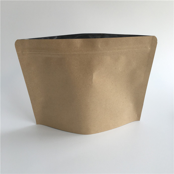 Ziplock Kraft Paper yang dapat ditutup kembali kantong kopi Pressure Resistant Gravure Printed