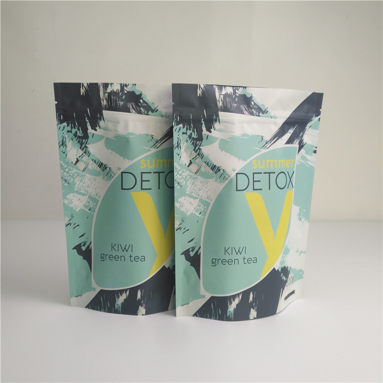 Stand Up Coffee Green Tea Bags Packaging Resealable Eco Friendly Moisture Proof Food Snack Bags