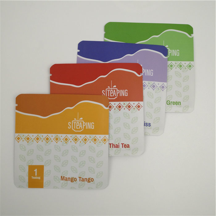 Aluminium Foil Matte Heat Seal Tea Packaging Bag Bukti Kelembaban Ramah Lingkungan