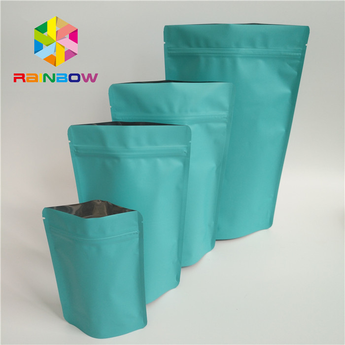 Matte Mylar Digital Printed Stand Up Pouches Moisture Proof Dengan Tear Notch