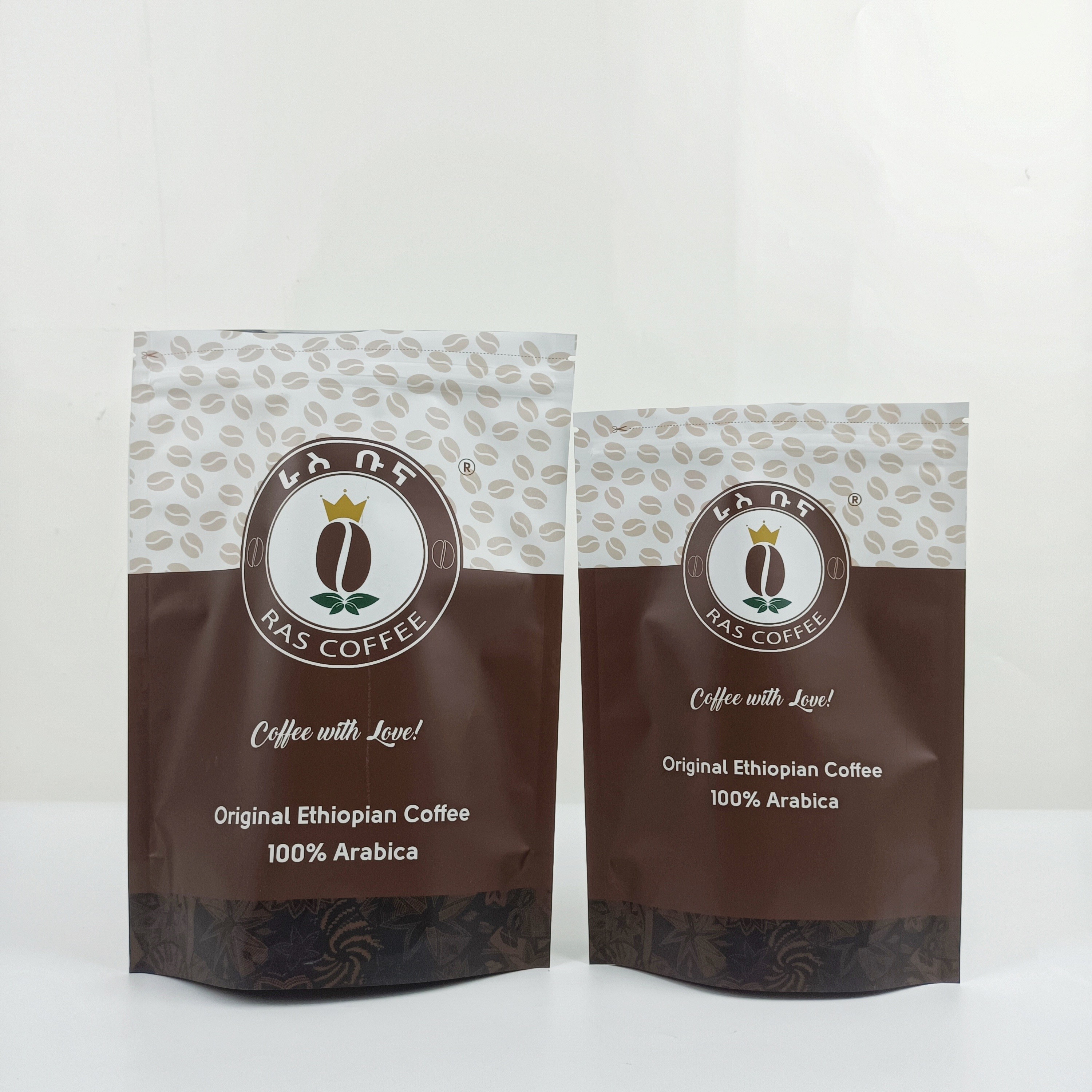 Matte Aluminium Foil Stand up Pouch Packaging Tas Kemasan Kopi Mylar Bags