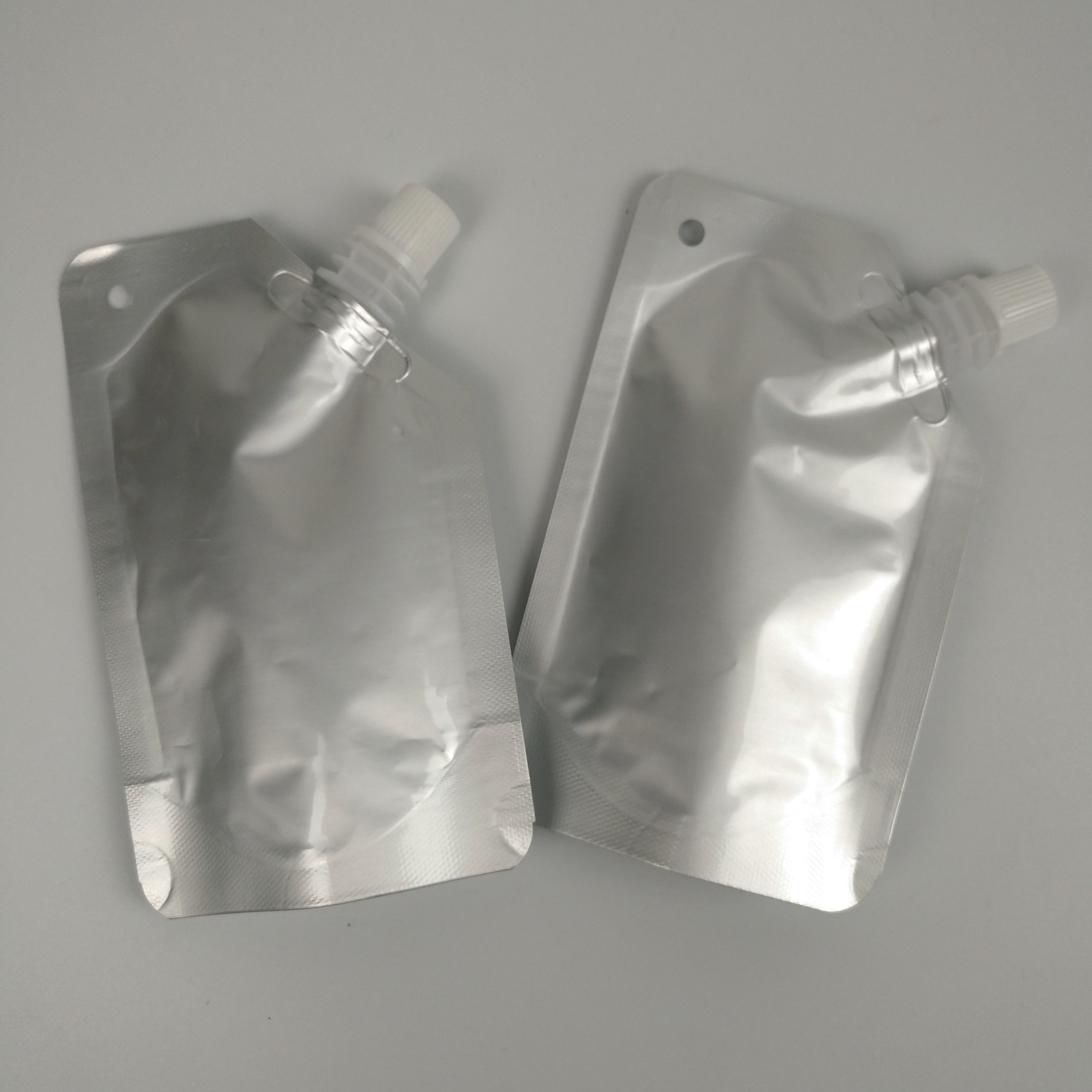 Aluminium Spout Pouch Stand Up Tas Kemasan Cairan Kemasan Minyak Esensial - Aluminium Spouted Water Spouch Wine Bag