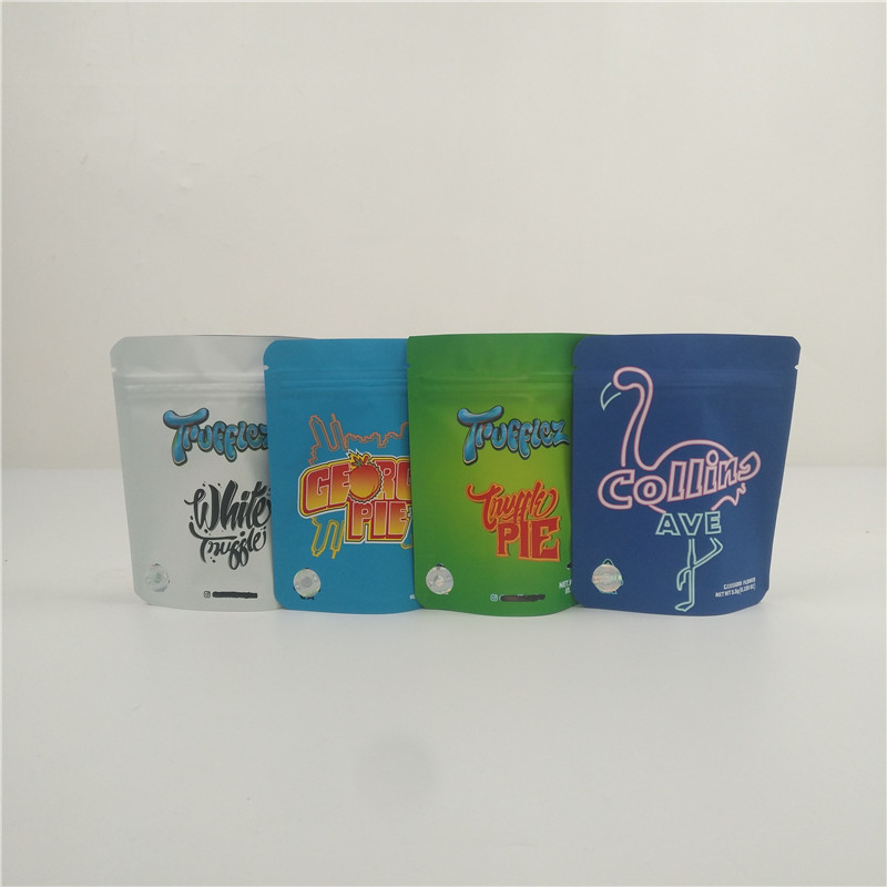 3,5 g Tas Mylar Edibles Kantong Kemasan Permen Bukti Bau Kantong Permen Lembut Bergetah