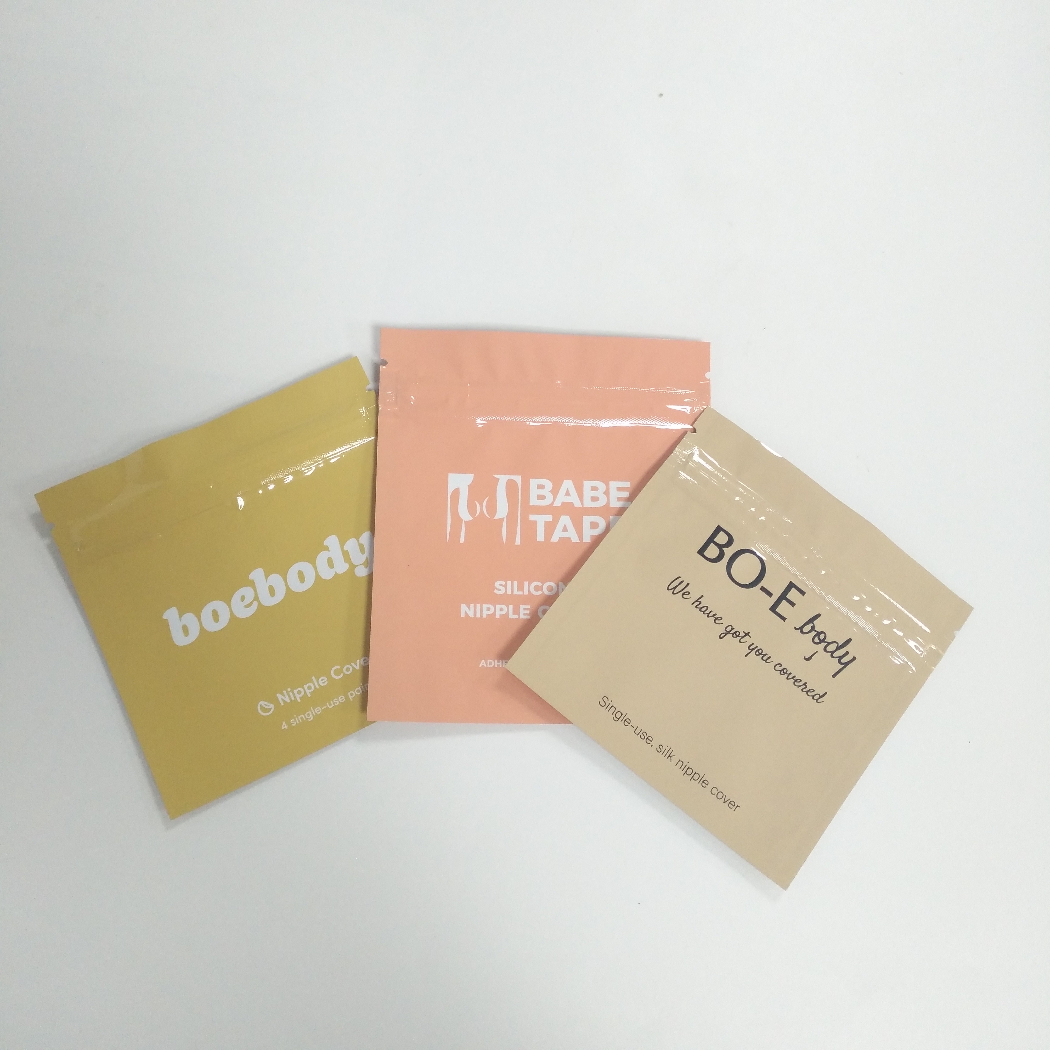 Food Grade VMPET Mylar Three Side Seal Bags SGS Permukaan Mengkilap