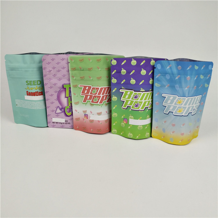 PMS Smell Proof Weed Mylar Bags Foil Laminated CBD Ziplock Bags