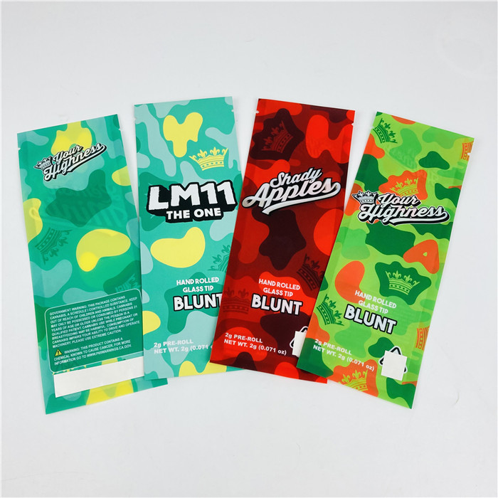 Vmpet PA 1.5C Mylar Foil Tobacco Pouch AL 0.7C Woods Blunt Wraps Bags