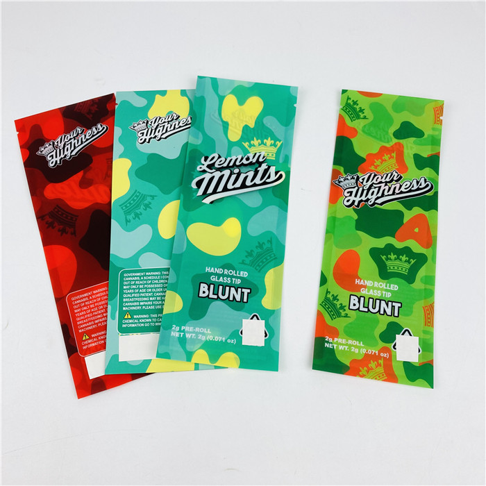 140mic VMPET Edible Mylar Plastic Bags MOPP Cigarillo Membungkus Tas Kemasan