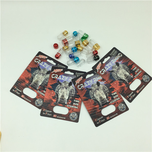 Crazy Rhino 69 Pills Packaging Box Rhino 7 Untuk Pil Seksual Pria