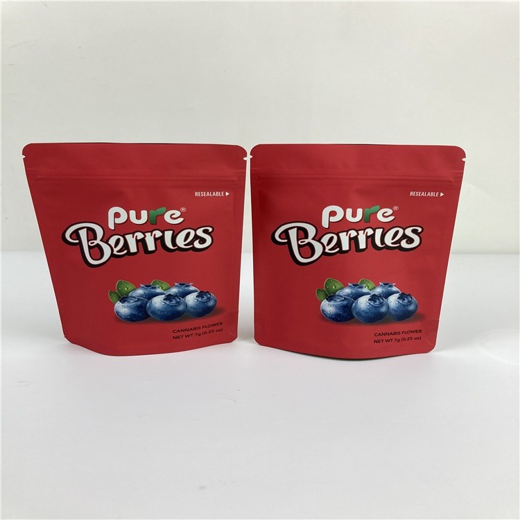 ISO BOPP VMPET Zip Lock Food Pouch Gravure Untuk Biji 3.5g