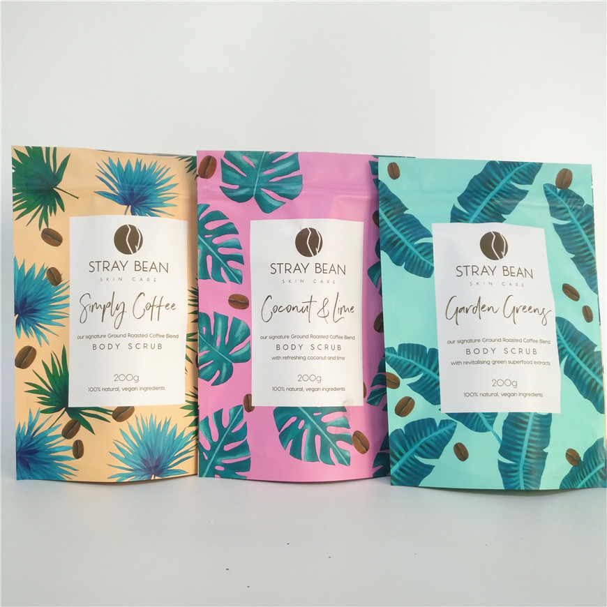 Matte OPP vmpet Bath Salt Packaging Bag 100g 200g Aluminium Foil Mylar Pouch