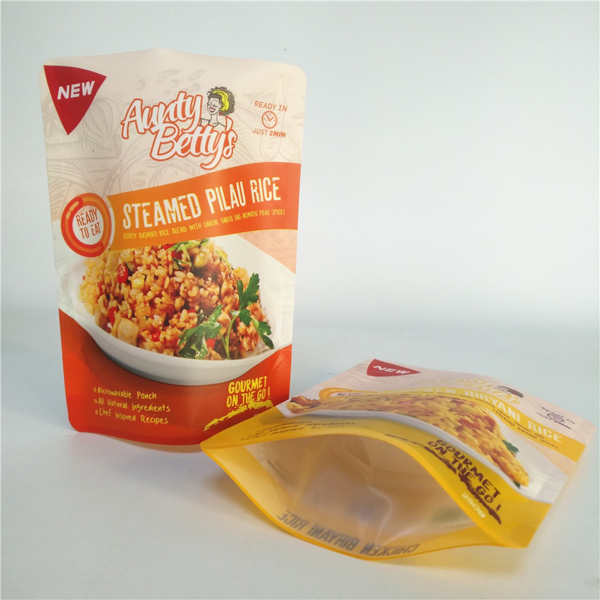 VMPET 12C PE Food Packaging Bag SGS Dengan Zipper Hot Food Cakes