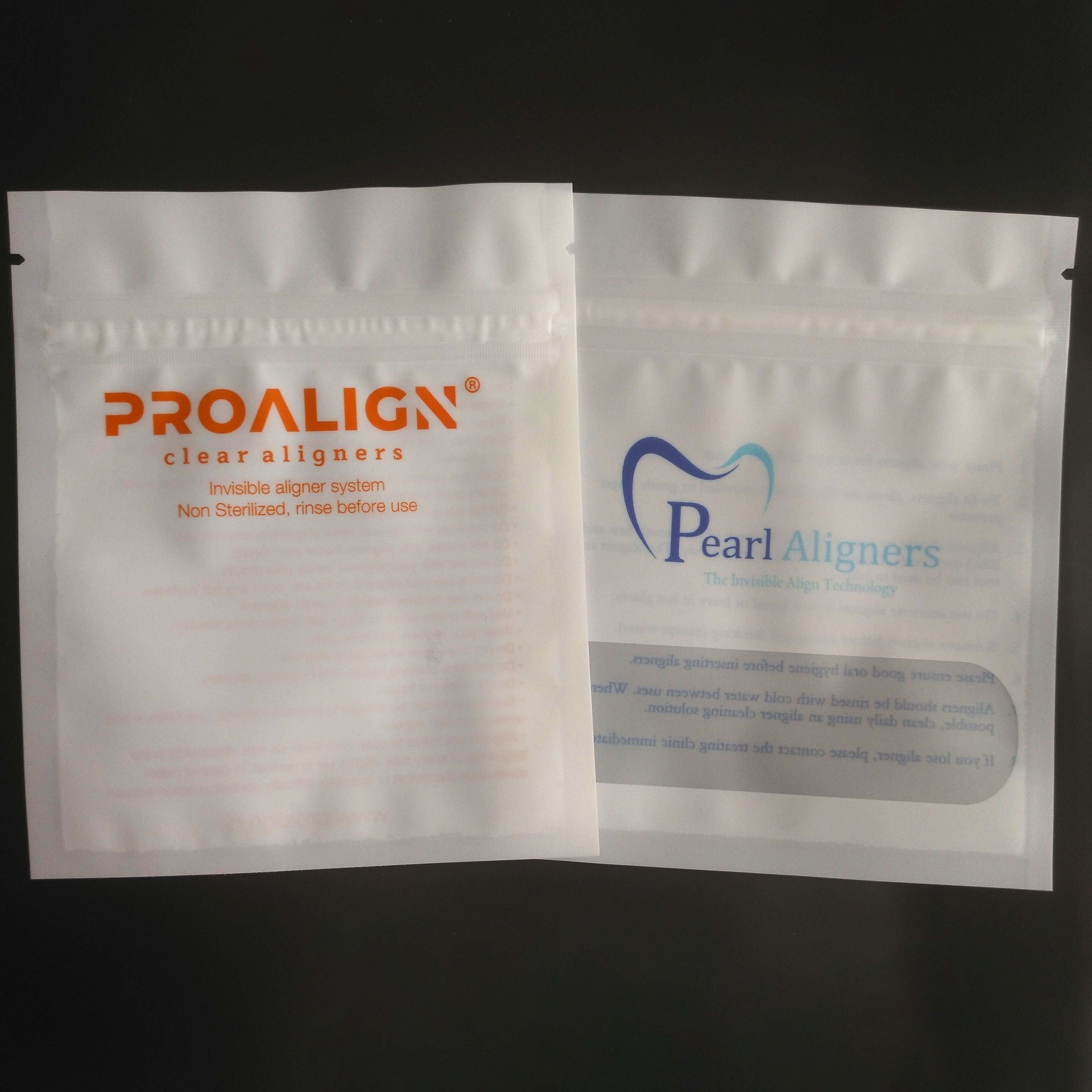 Teeth Cmyk 120mic MOPP Tas Kemasan Plastik Gravure Dengan Satu Sisi