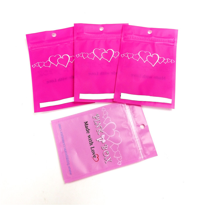 Custom Printed Clear Jewelry Mylar Matte Packaging Bags Untuk Aksesoris Rambut / Perhiasan / Aligners / Gelang