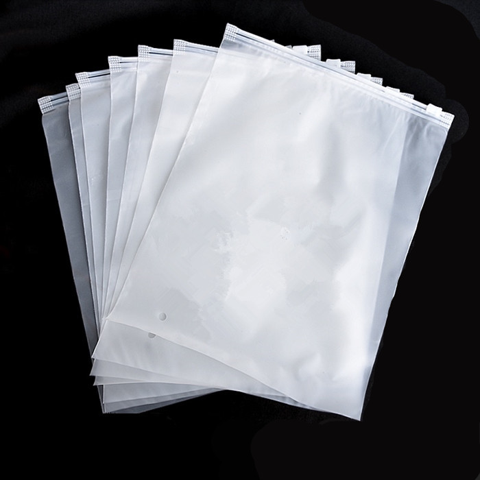 30x40cm CMYK Pakaian Ziplock Packaging Bag ny 1.5c Plastik Transparan Zipper Bag