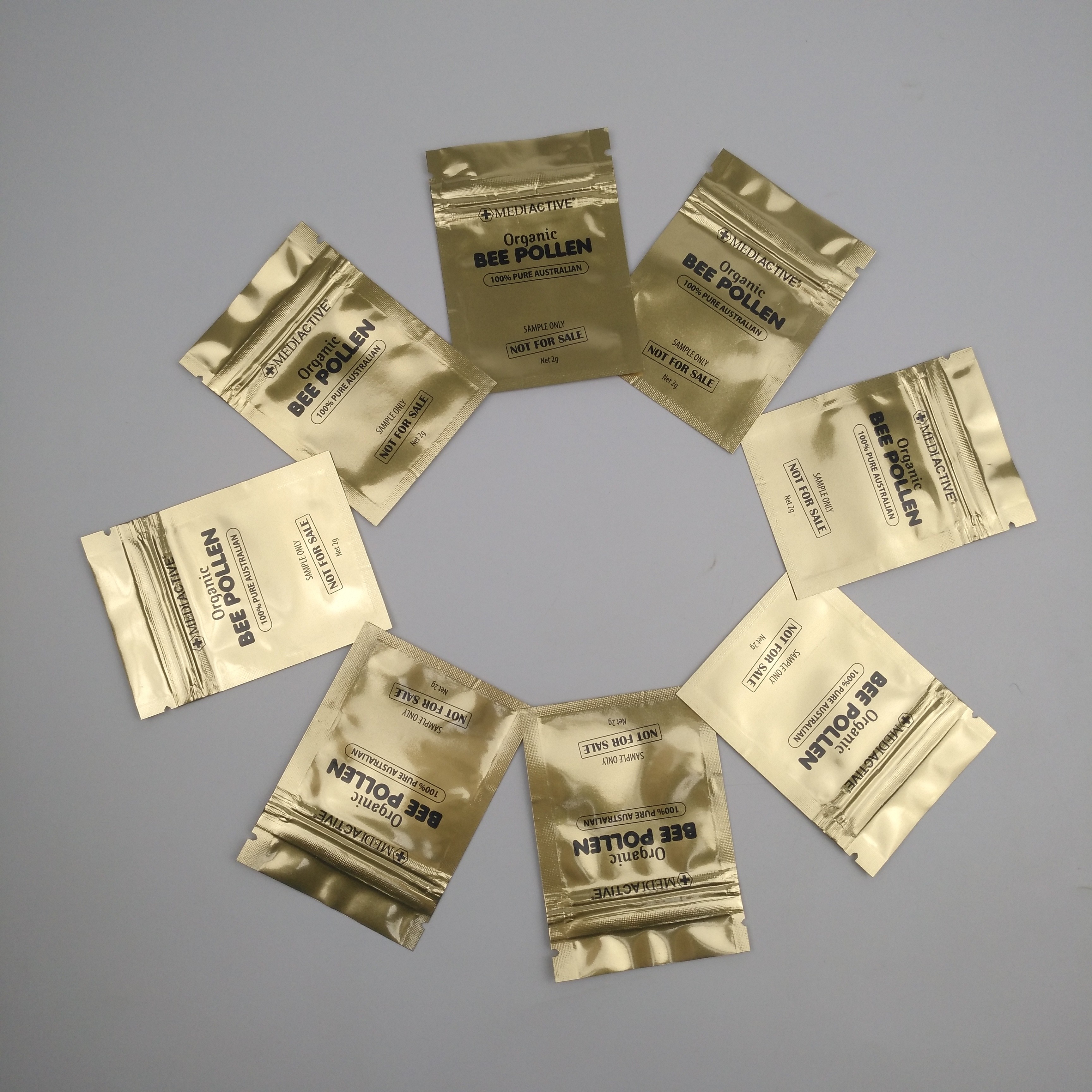 Kantong Plastik Gravure 100mic CMYK Kemasan Kantong Ritsleting Datar SGS VMPET