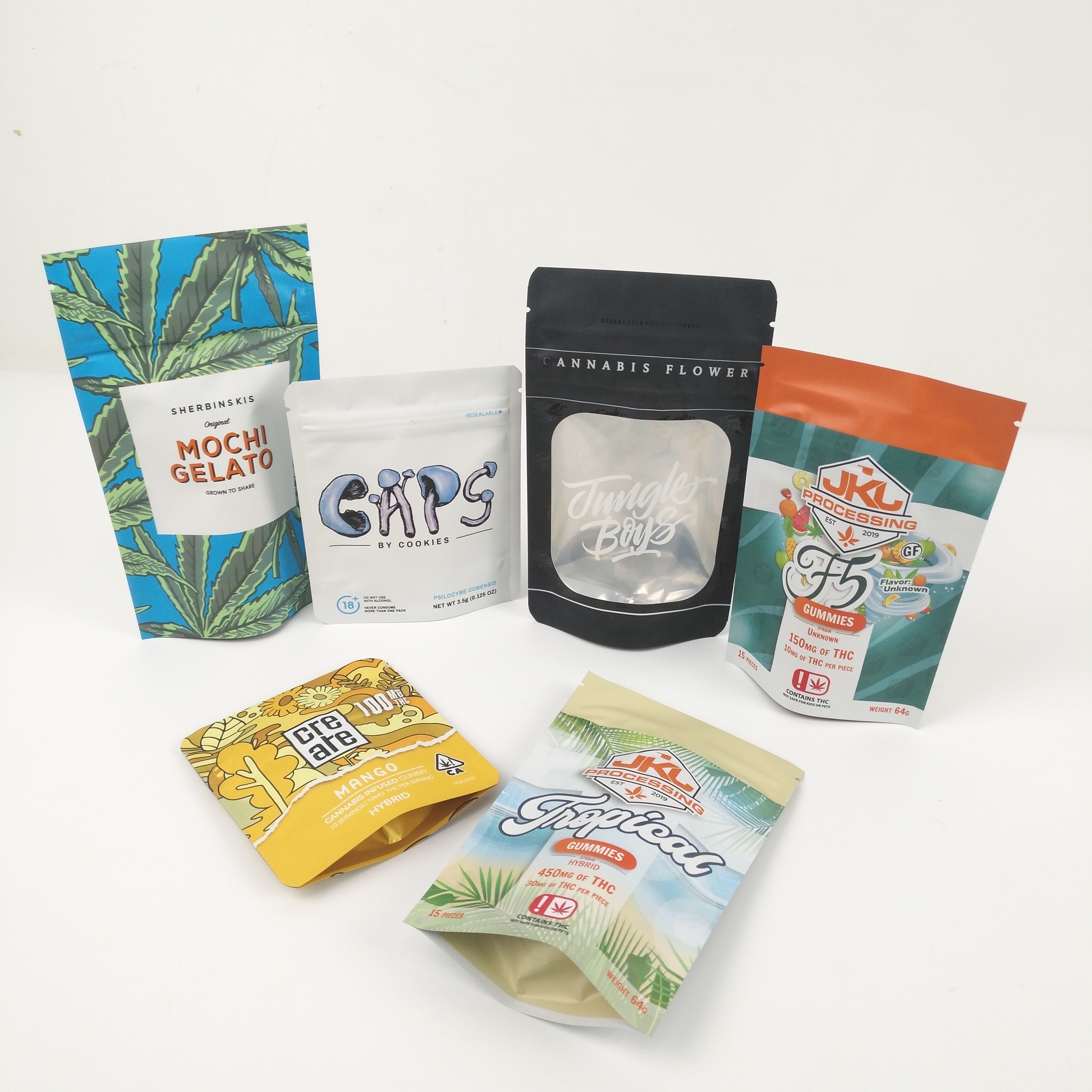 CMYK 200mic Matte Aluminium Foil Pouches VMPET Gravure Doypack Zipper Pouch