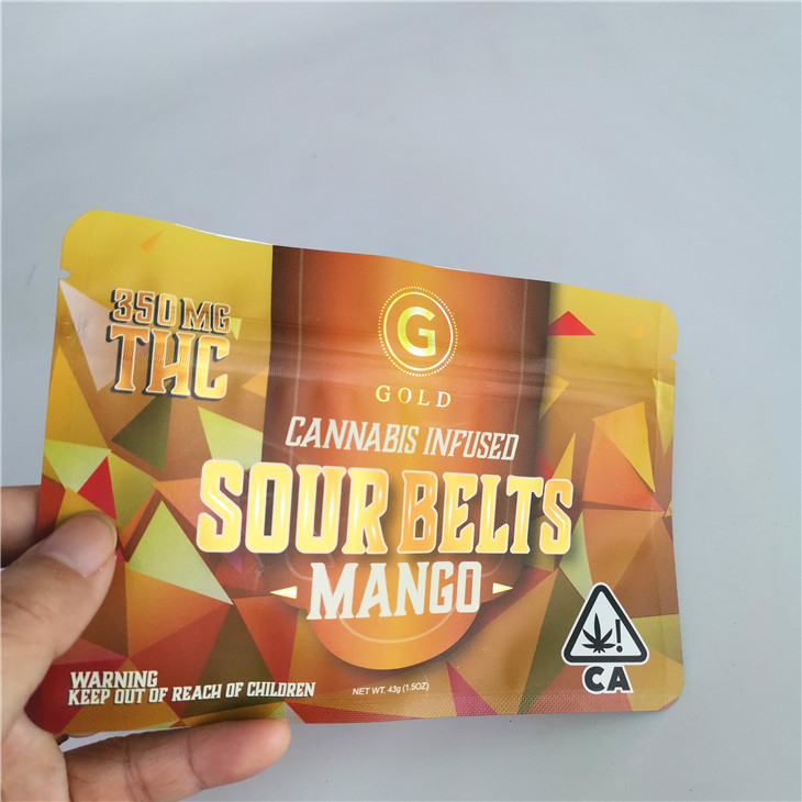 4X6 Inci Mylar Ziplock Bags Foil Lined THC CBD Swiss Weeds