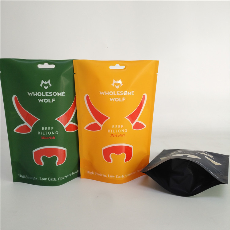 MOPP Childproof Mylar Bag Biltong Beef Dendeng Packaging 110 Mikron