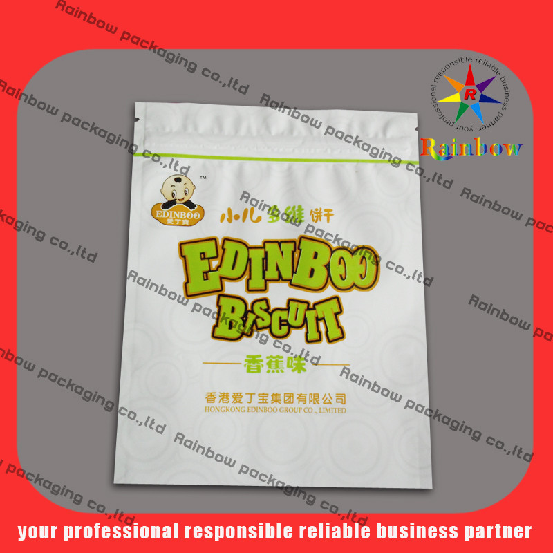 Kustom PET / AL / PE Printing Mylar Snack Bag Packaging Dengan Printing Colorful