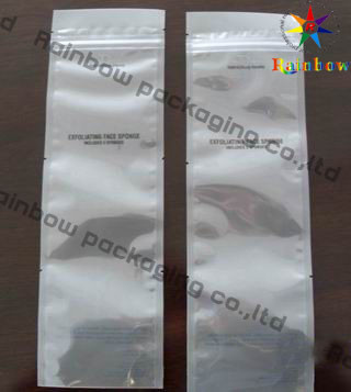 Ziplock White Tree Side Seal Foil Kantong Tas Dilaminasi Dengan Air Mata Takik