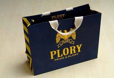 Logo Dicetak Shopping Paper Bag Hitam PP Woven didaur ulang Pantone Warna