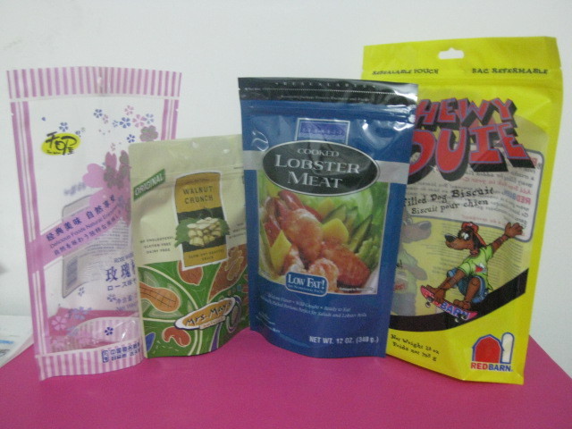Kemasan Tas Foil Datar / Stand up Foil PPET / AL / PE Mylar Food Bags